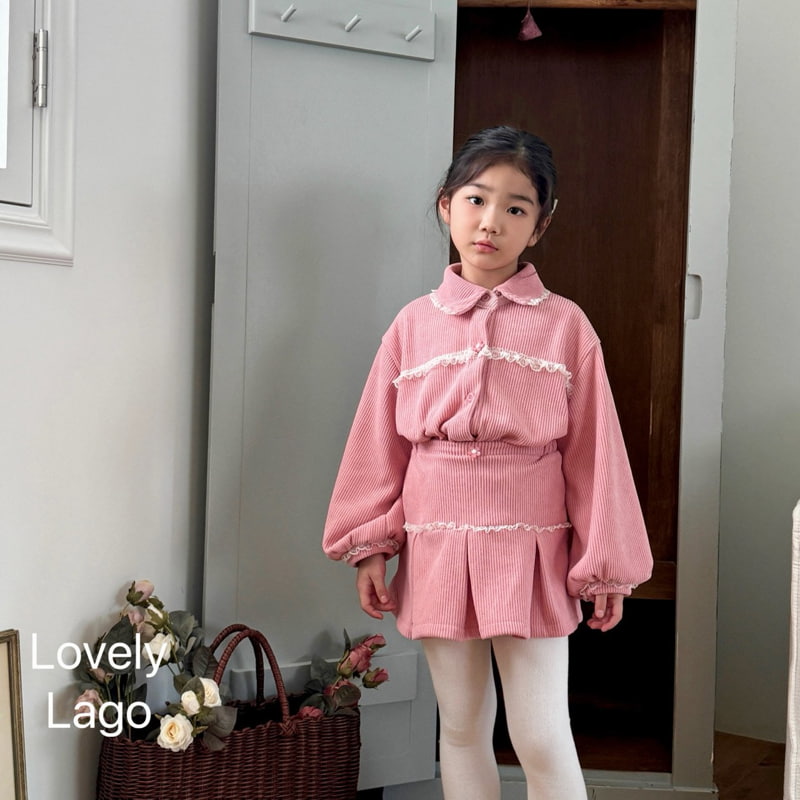 Lago - Korean Children Fashion - #todddlerfashion - Lace Bonding Skirt - 8