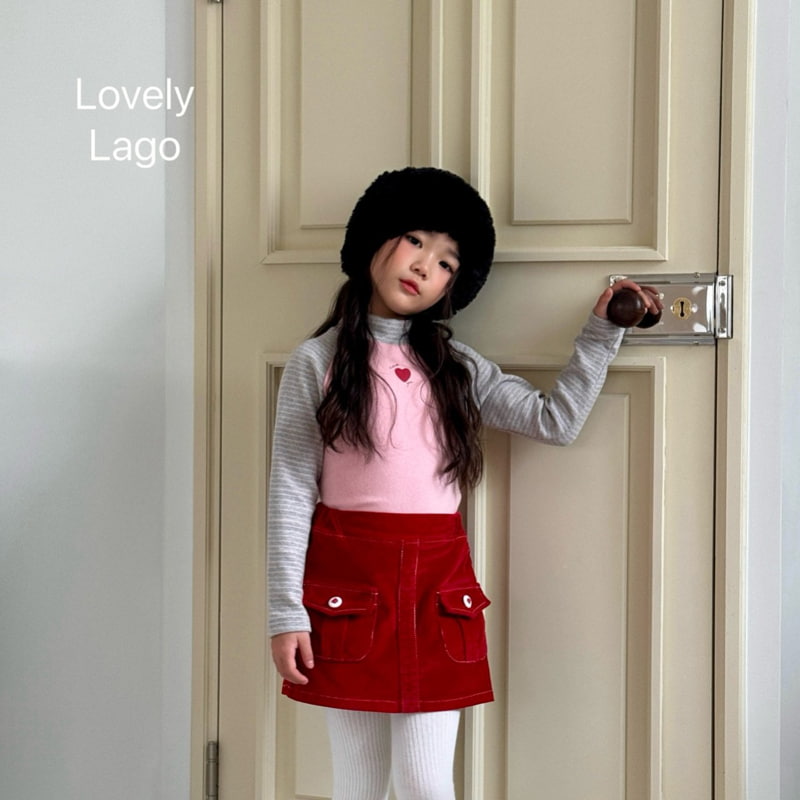 Lago - Korean Children Fashion - #todddlerfashion - Raglan Mockneck Tee