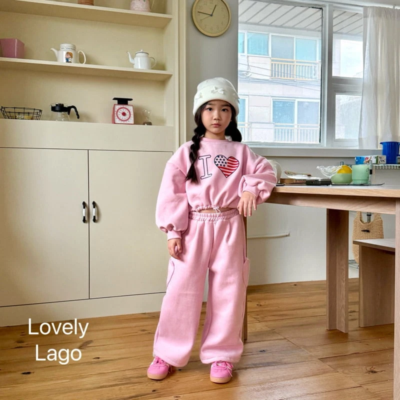 Lago - Korean Children Fashion - #toddlerclothing - Love String Sweatshirt - 3