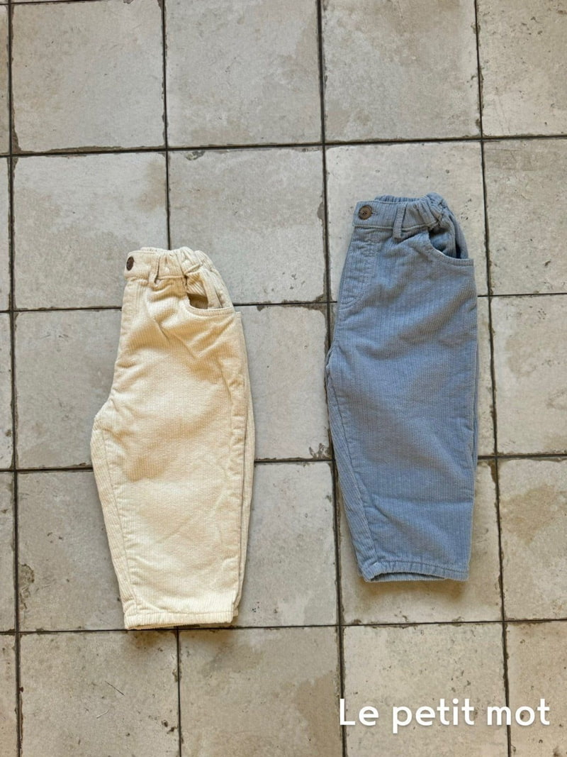 Le petitmot - Korean Children Fashion - #Kfashion4kids - Corduroy Fleece Pants - 5