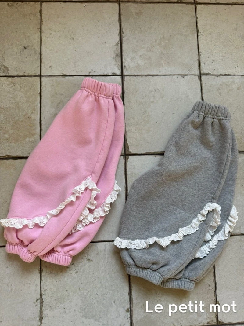 Le petitmot - Korean Children Fashion - #childofig - Lace Jogger Pants - 7