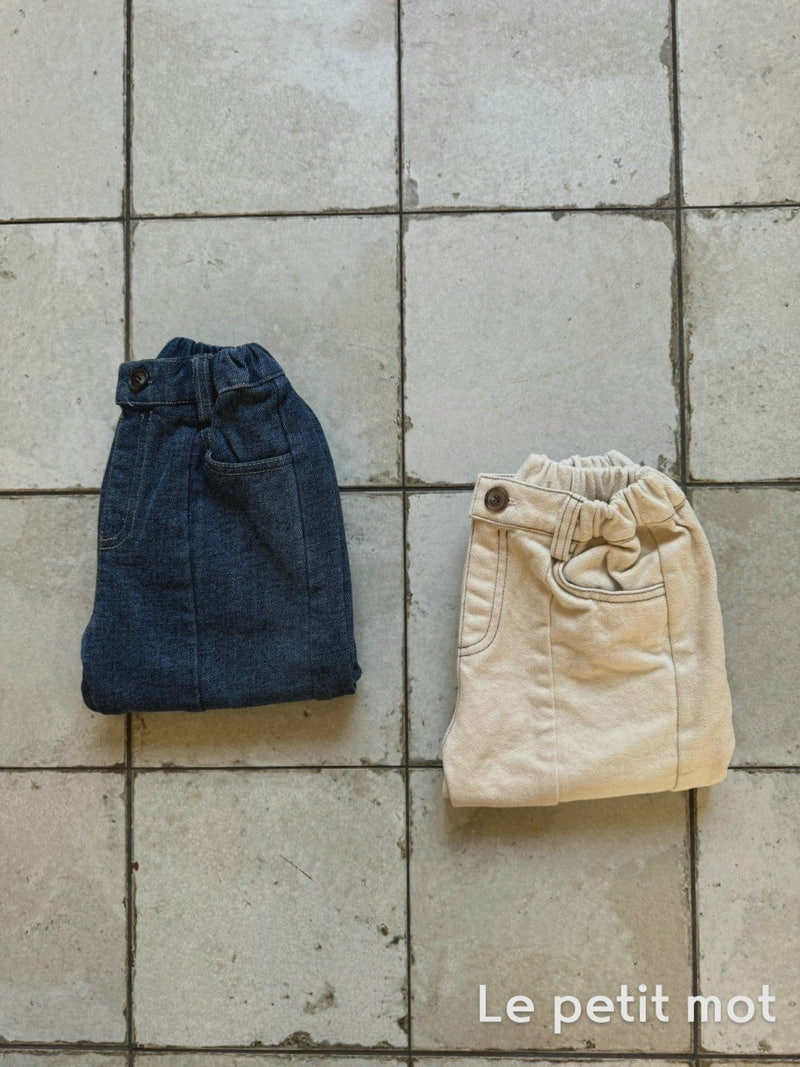 Le petitmot - Korean Children Fashion - #childofig - Brushed Cut Denim Pants - 5