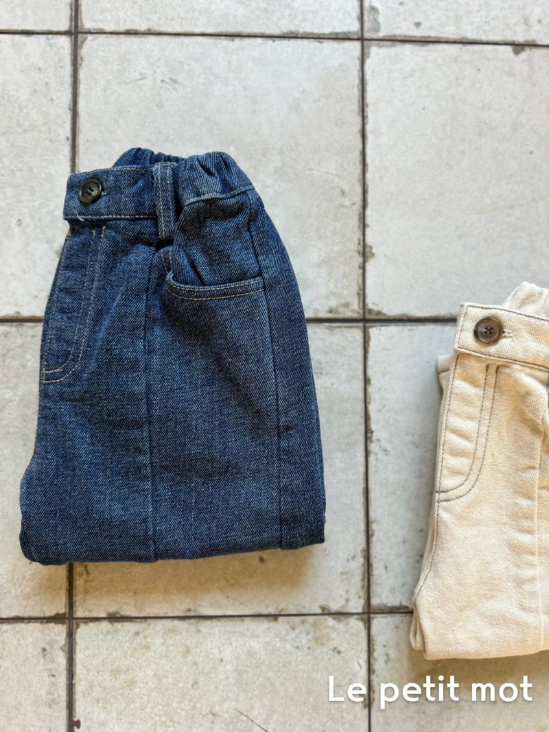 Le petitmot - Korean Children Fashion - #childofig - Brushed Cut Denim Pants - 6