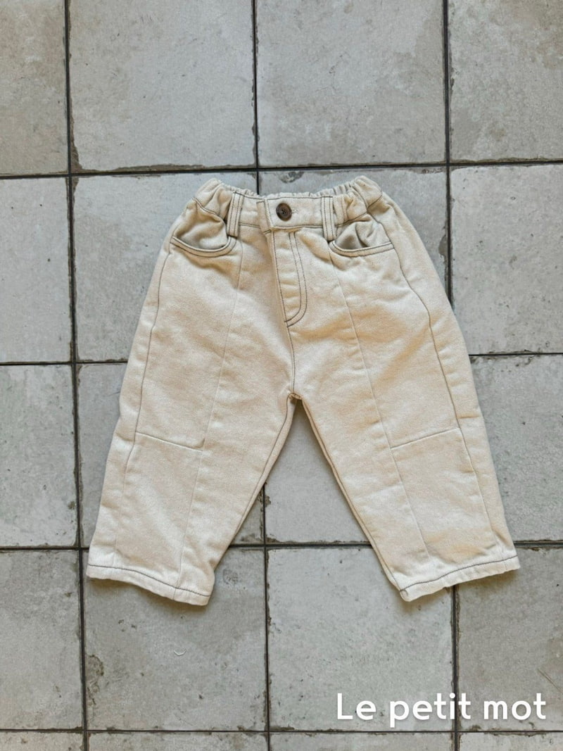 Le petitmot - Korean Children Fashion - #fashionkids - Brushed Cut Denim Pants - 10