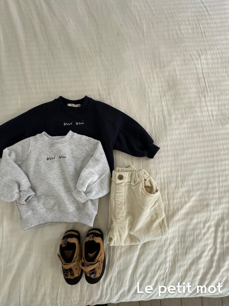 Le petitmot - Korean Children Fashion - #fashionkids - OUI Cut Sweatshirt - 7