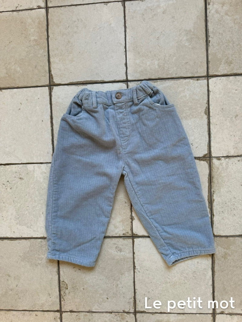 Le petitmot - Korean Children Fashion - #minifashionista - Corduroy Fleece Pants - 8