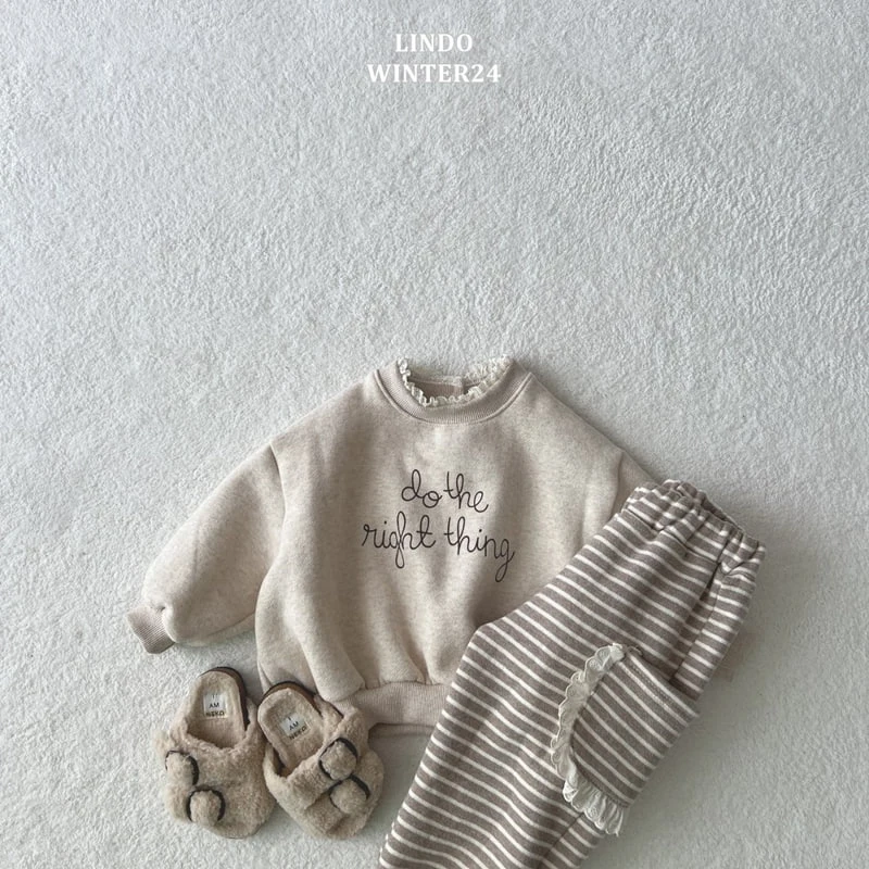 Lindo - Korean Baby Fashion - #babyboutique - Things Lace Sweatshirts - 9