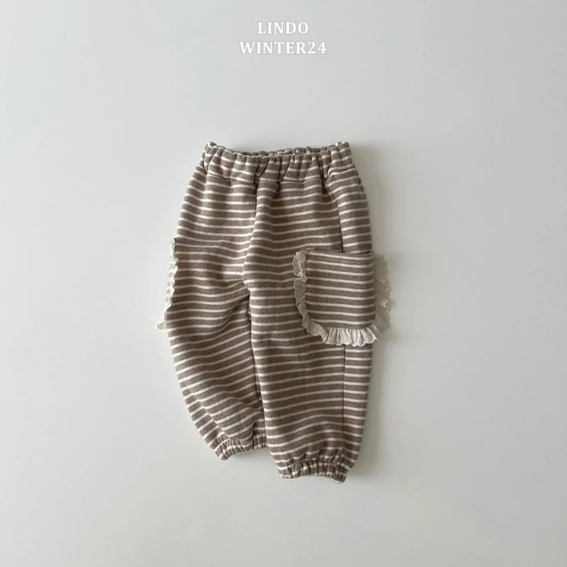 Lindo - Korean Baby Fashion - #babyfashion - Frill Pocket Jogger Pants - 4