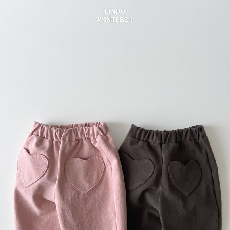 Lindo - Korean Baby Fashion - #babygirlfashion - Cotton Heart Pocket Pants - 6