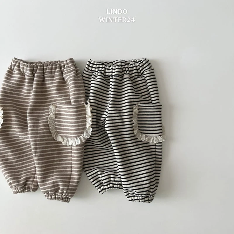 Lindo - Korean Baby Fashion - #babylifestyle - Frill Pocket Jogger Pants - 6