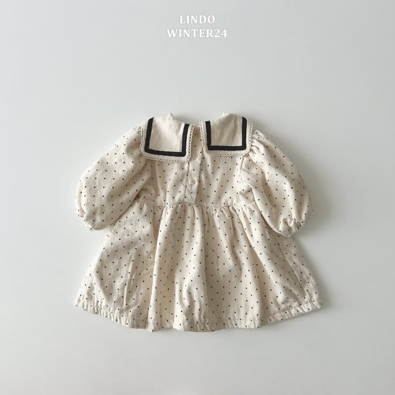 Lindo - Korean Baby Fashion - #babyoninstagram - Dot Sailor One-piece - 4