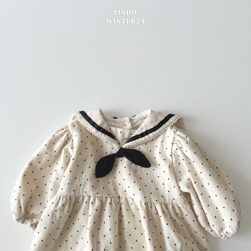 Lindo - Korean Baby Fashion - #babyoutfit - Dot Sailor One-piece - 5