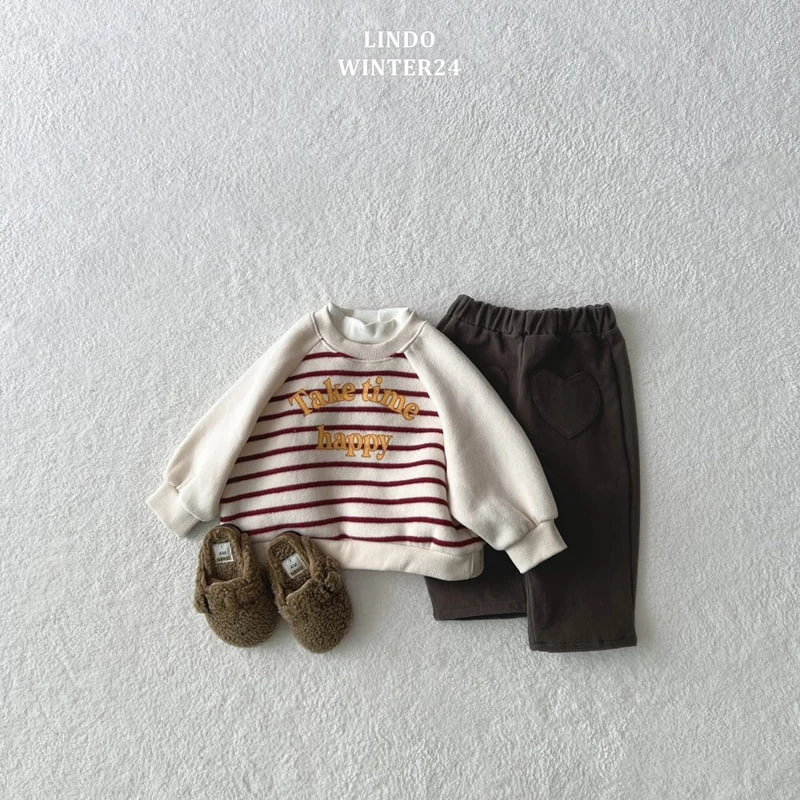 Lindo - Korean Baby Fashion - #babyoutfit - Happy Stripe Sweatshirts - 8