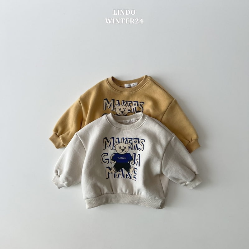 Lindo - Korean Baby Fashion - #babyootd - Make Bear Sweatshirts - 4