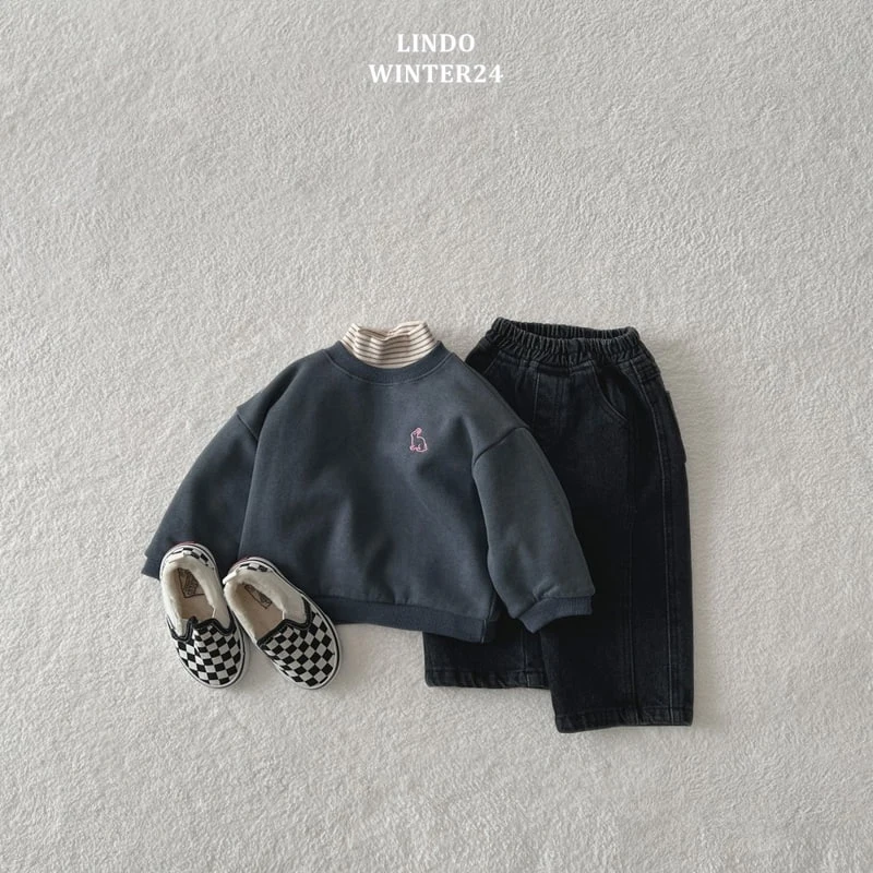 Lindo - Korean Baby Fashion - #babyoutfit - Rabbit Pigment Embroidered Sweatshirts - 9