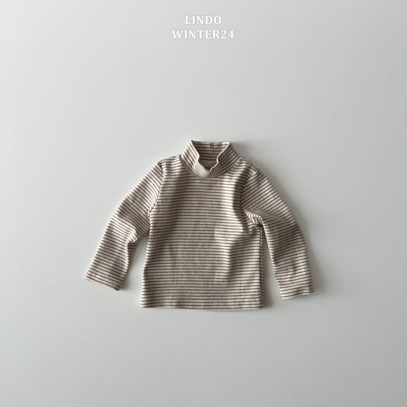 Lindo - Korean Baby Fashion - #babywear - Stripe Turtleneck Tee - 3