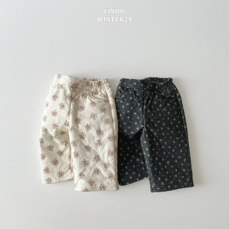 Lindo - Korean Baby Fashion - #onlinebabyboutique - Morning Flower Bonding Pants