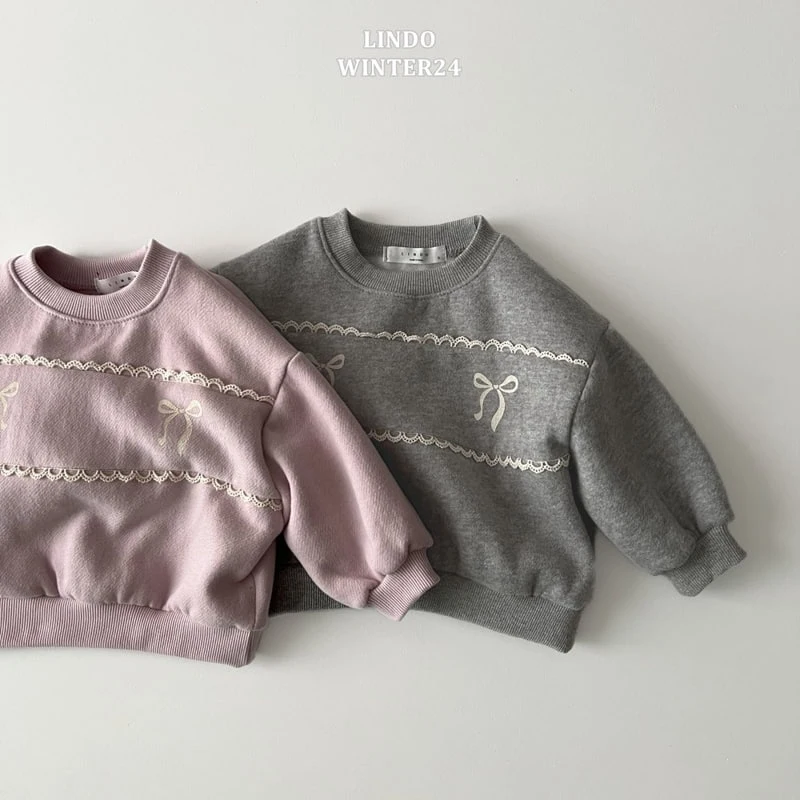 Lindo - Korean Baby Fashion - #onlinebabyshop - Ribbon Bonbon Sweatshirts - 6