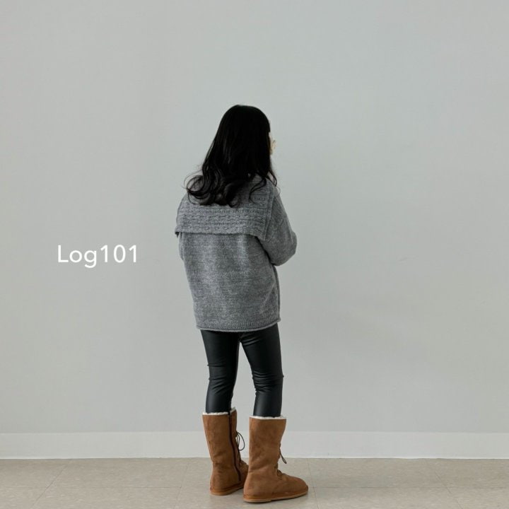 Log101 - Korean Children Fashion - #Kfashion4kids - Big Square Knit - 8