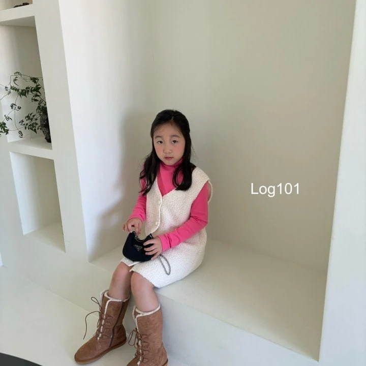 Log101 - Korean Children Fashion - #Kfashion4kids - Fleece Mini One-piece - 7