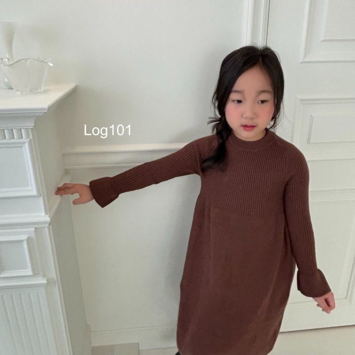 Log101 - Korean Children Fashion - #Kfashion4kids - Olivia Knit One-piece - 11