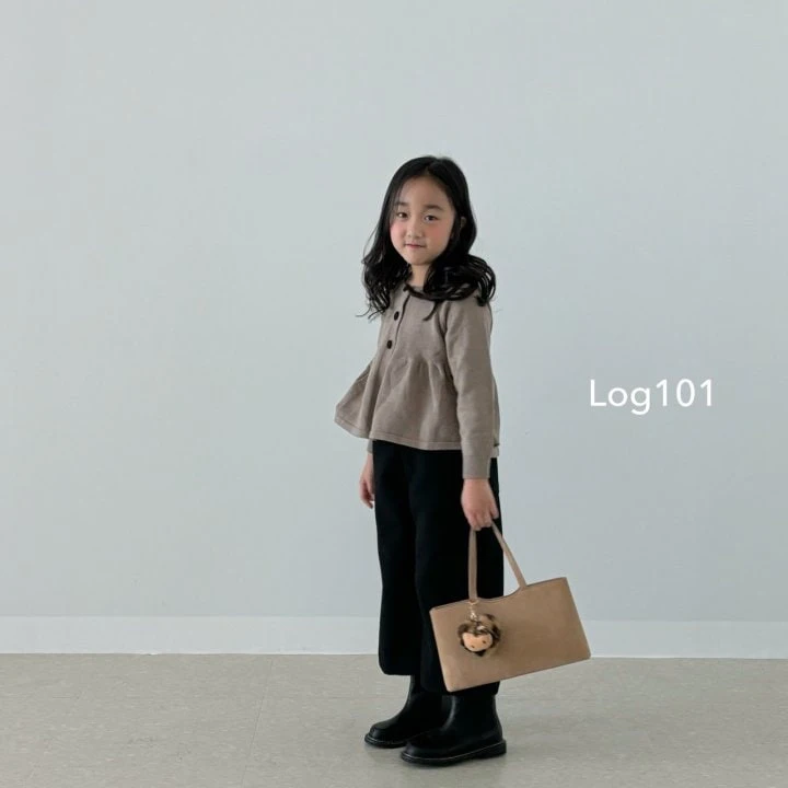 Log101 - Korean Children Fashion - #Kfashion4kids - Ginger Cookie Knit Cardigan - 6