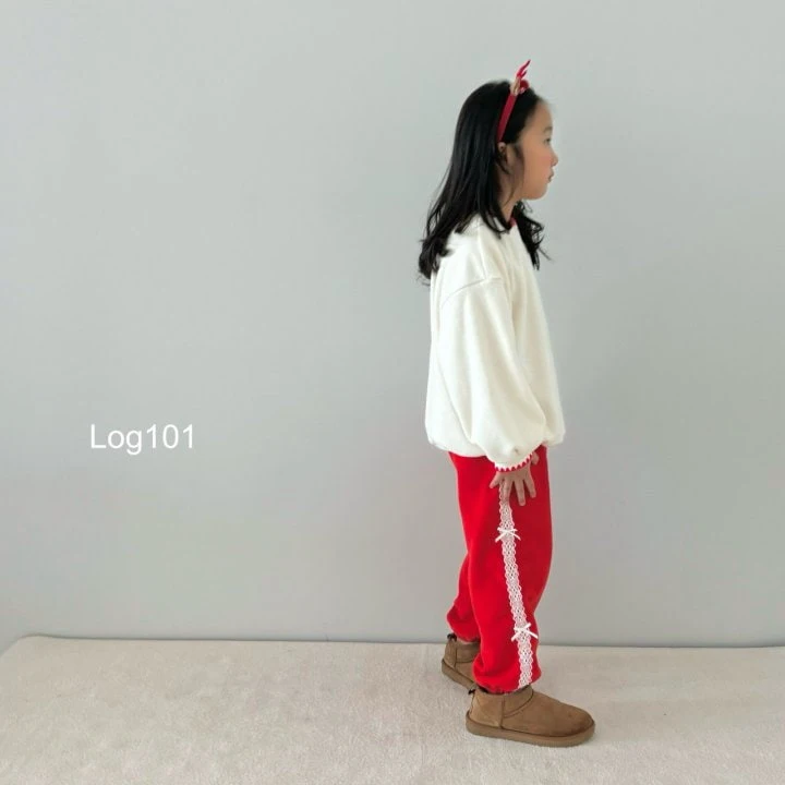 Log101 - Korean Children Fashion - #Kfashion4kids - Lace Jogger Pants - 5