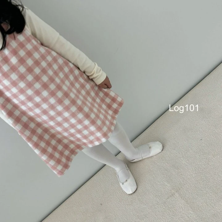 Log101 - Korean Children Fashion - #childofig - Pale Checker One-piece - 7