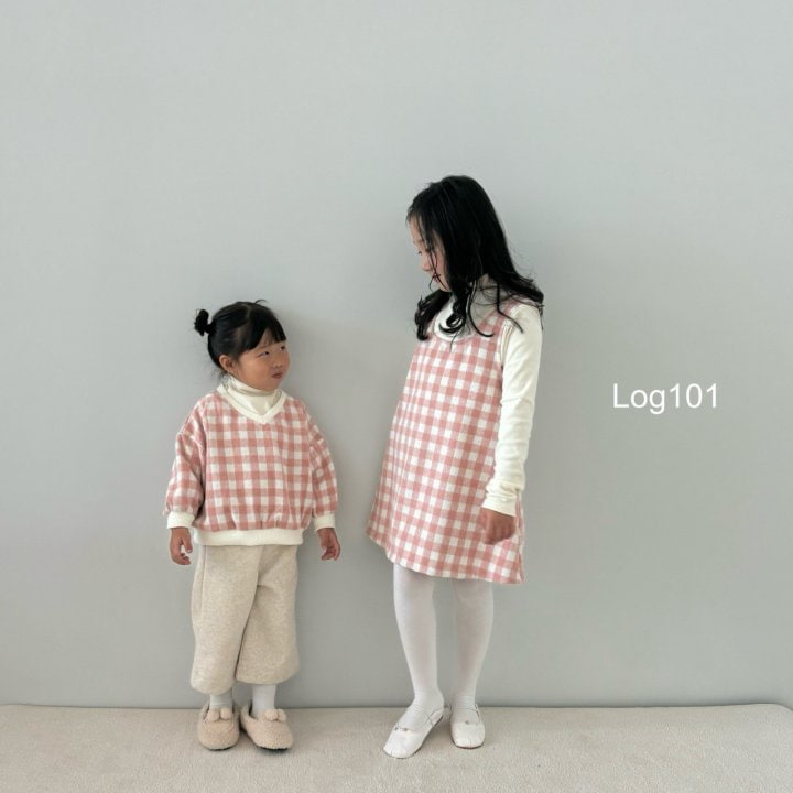 Log101 - Korean Children Fashion - #childrensboutique - V Checker Sweatshirts  - 7