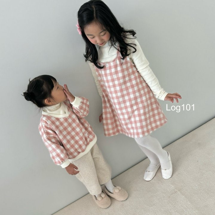 Log101 - Korean Children Fashion - #designkidswear - V Checker Sweatshirts  - 8