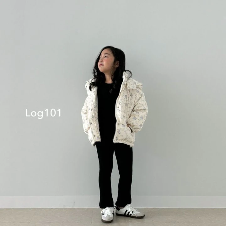 Log101 - Korean Children Fashion - #designkidswear - Purple Flower Padding