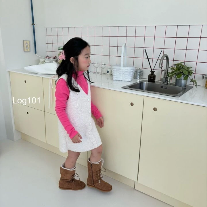 Log101 - Korean Children Fashion - #discoveringself - Fleece Mini One-piece - 2