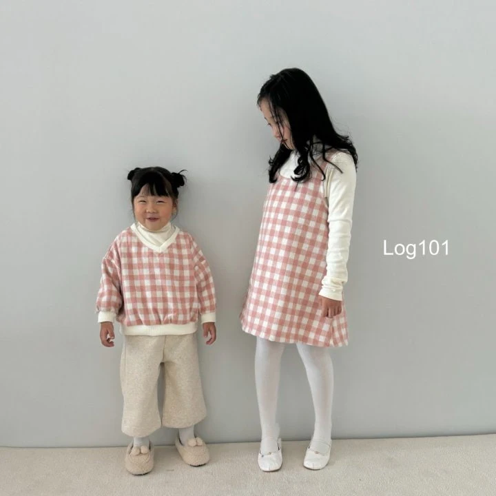 Log101 - Korean Children Fashion - #discoveringself - V Checker Sweatshirts  - 9