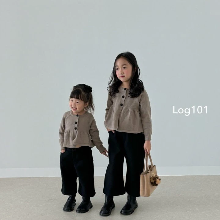 Log101 - Korean Children Fashion - #discoveringself - Ginger Cookie Knit Cardigan