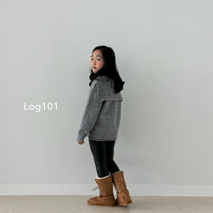 Log101 - Korean Children Fashion - #discoveringself - Big Square Knit - 4