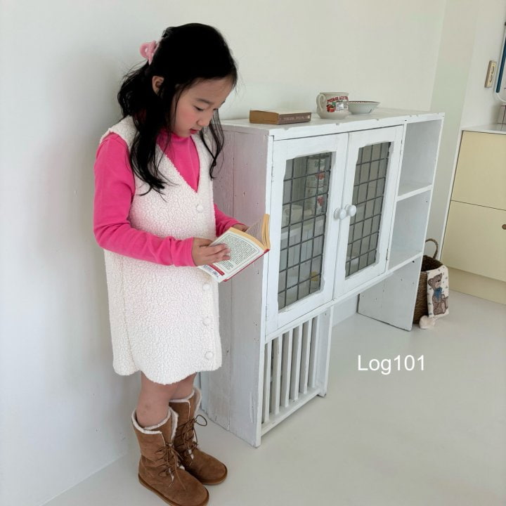 Log101 - Korean Children Fashion - #fashionkids - Fleece Mini One-piece - 3