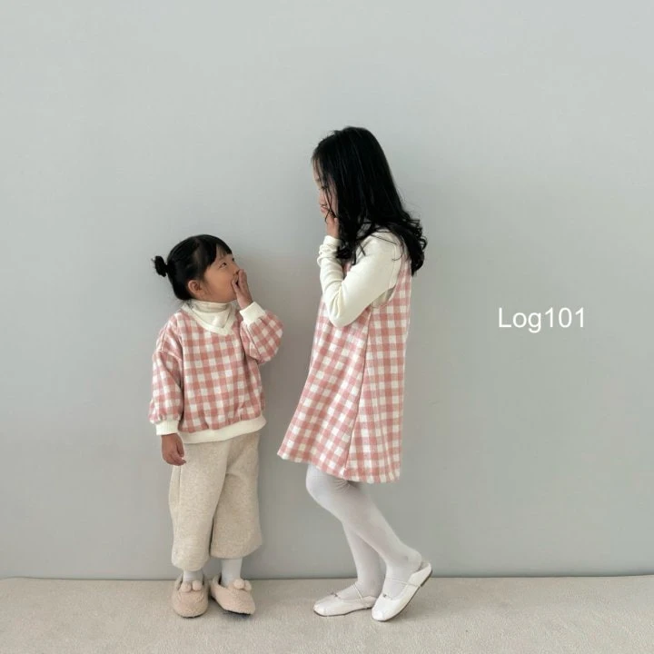 Log101 - Korean Children Fashion - #fashionkids - V Checker Sweatshirts  - 10