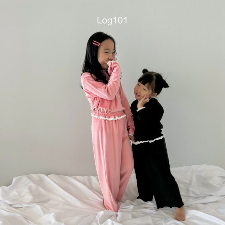 Log101 - Korean Children Fashion - #kidsstore - Lacey Veloa Set - 2