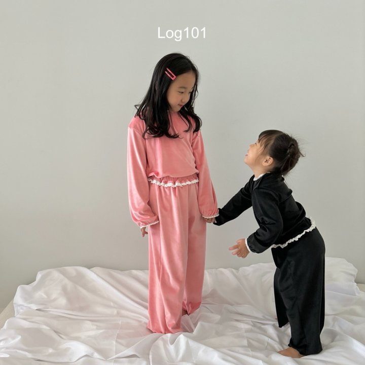 Log101 - Korean Children Fashion - #kidzfashiontrend - Lacey Veloa Set - 3