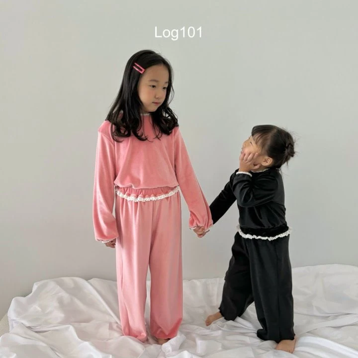 Log101 - Korean Children Fashion - #littlefashionista - Lacey Veloa Set - 5