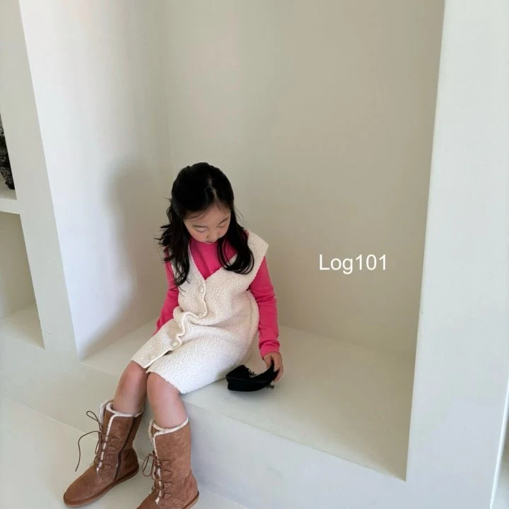 Log101 - Korean Children Fashion - #littlefashionista - Fleece Mini One-piece - 8