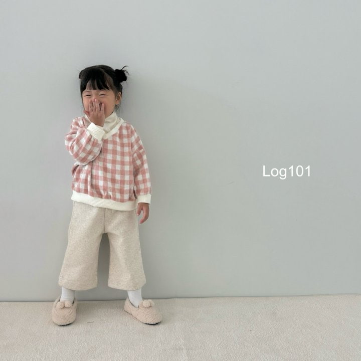 Log101 - Korean Children Fashion - #littlefashionista - V Checker Sweatshirts 