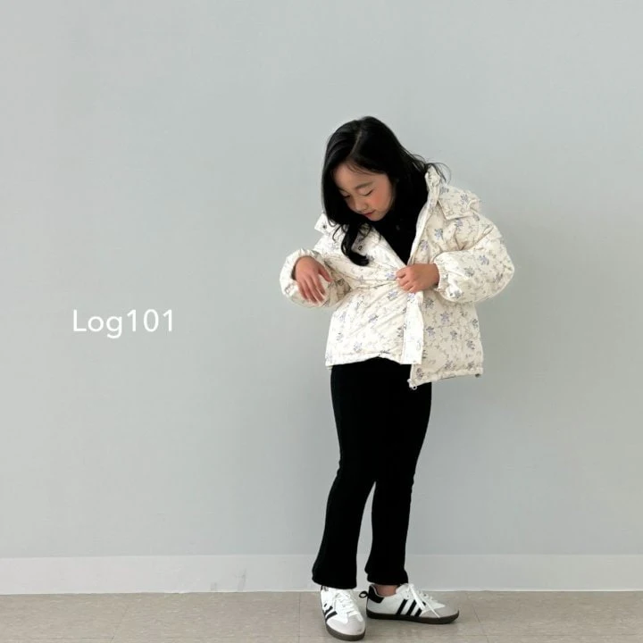 Log101 - Korean Children Fashion - #littlefashionista - Purple Flower Padding - 8