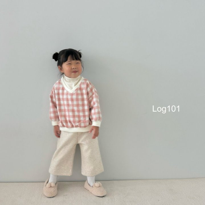 Log101 - Korean Children Fashion - #magicofchildhood - V Checker Sweatshirts  - 2