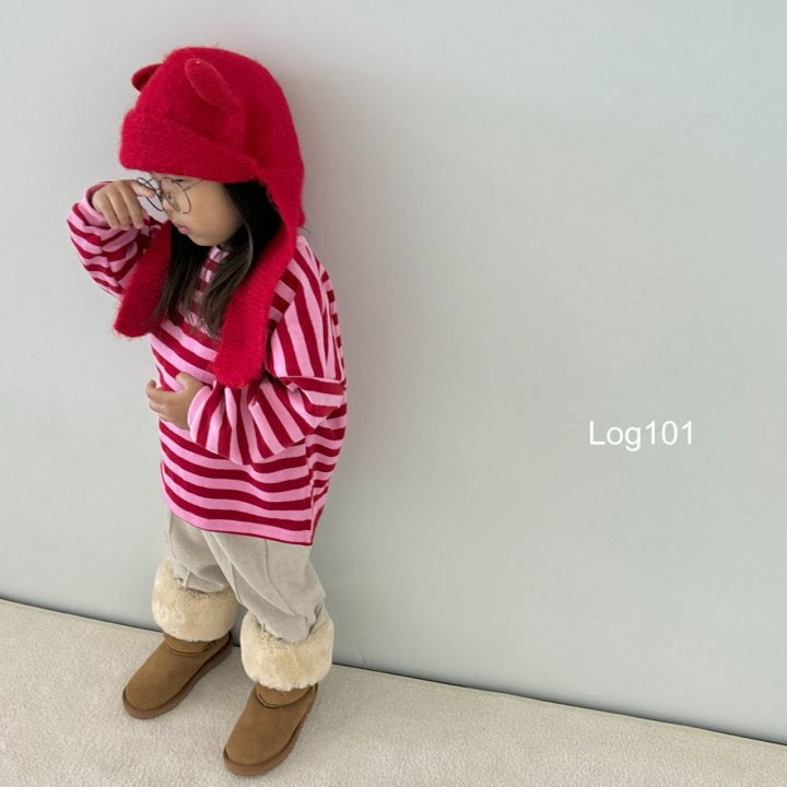 Log101 - Korean Children Fashion - #magicofchildhood - Stripe Loose Fit Tee - 10