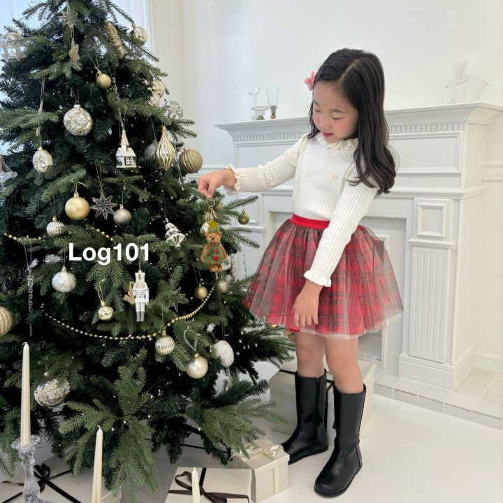 Log101 - Korean Children Fashion - #magicofchildhood - Log Check Sha Skirt - 5