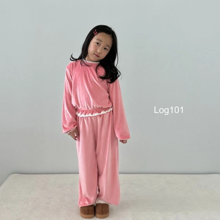 Log101 - Korean Children Fashion - #minifashionista - Lacey Veloa Set - 7