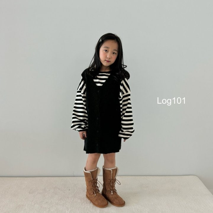 Log101 - Korean Children Fashion - #minifashionista - Fleece Mini One-piece - 10