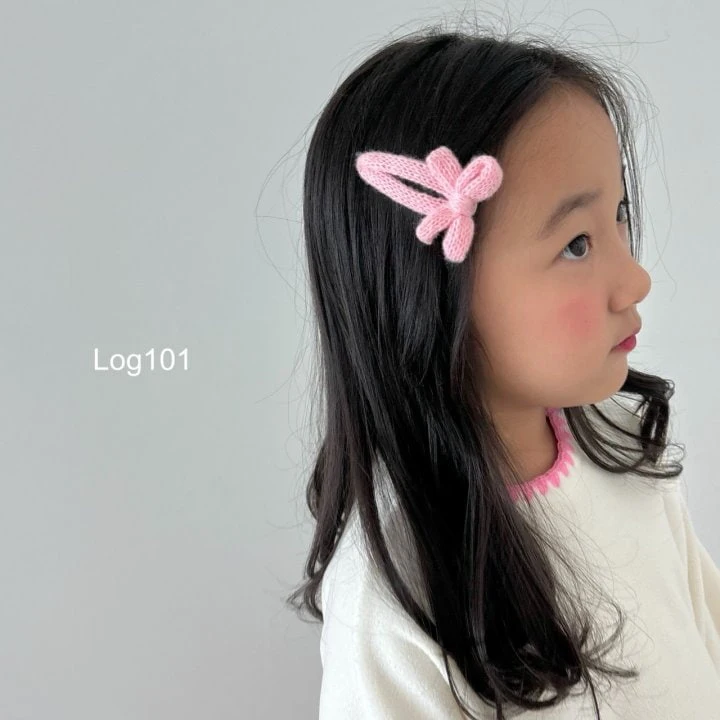 Log101 - Korean Children Fashion - #prettylittlegirls - Knit Hair Clip - 2