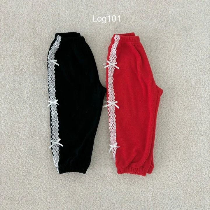 Log101 - Korean Children Fashion - #stylishchildhood - Lace Jogger Pants - 12